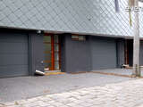 4Ddoors Sectional Garage Door - L-Ribbed in 'Anthracite Grey', with a Sandgrain finish