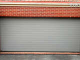 4Ddoors Sectional Garage Door - S-Ribbed in 'White Aluminium', with a Sandgrain finish
