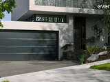 4Ddoors Sectional Garage Door - L-Ribbed in 'Anthracite Grey', with a Sandgrain Finish