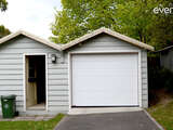 4Ddoors Sectional Garage Door - M-Ribbed in 'White Traffic', with a Silkgrain Finish