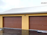 Roller Garage Doors - Series AA in 'Classic Cedar' external view